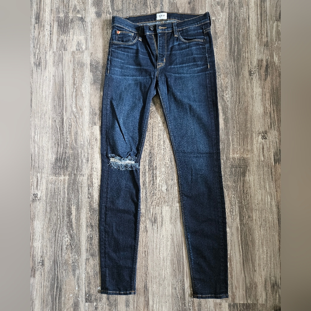 Hudson Jeans Ripped Skinny Jeans, Size 27